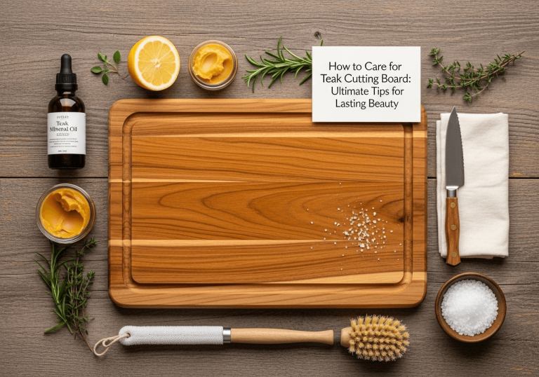 How to Care for Teak Cutting Board