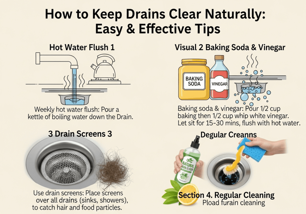 How to Keep Drains Clear Naturally