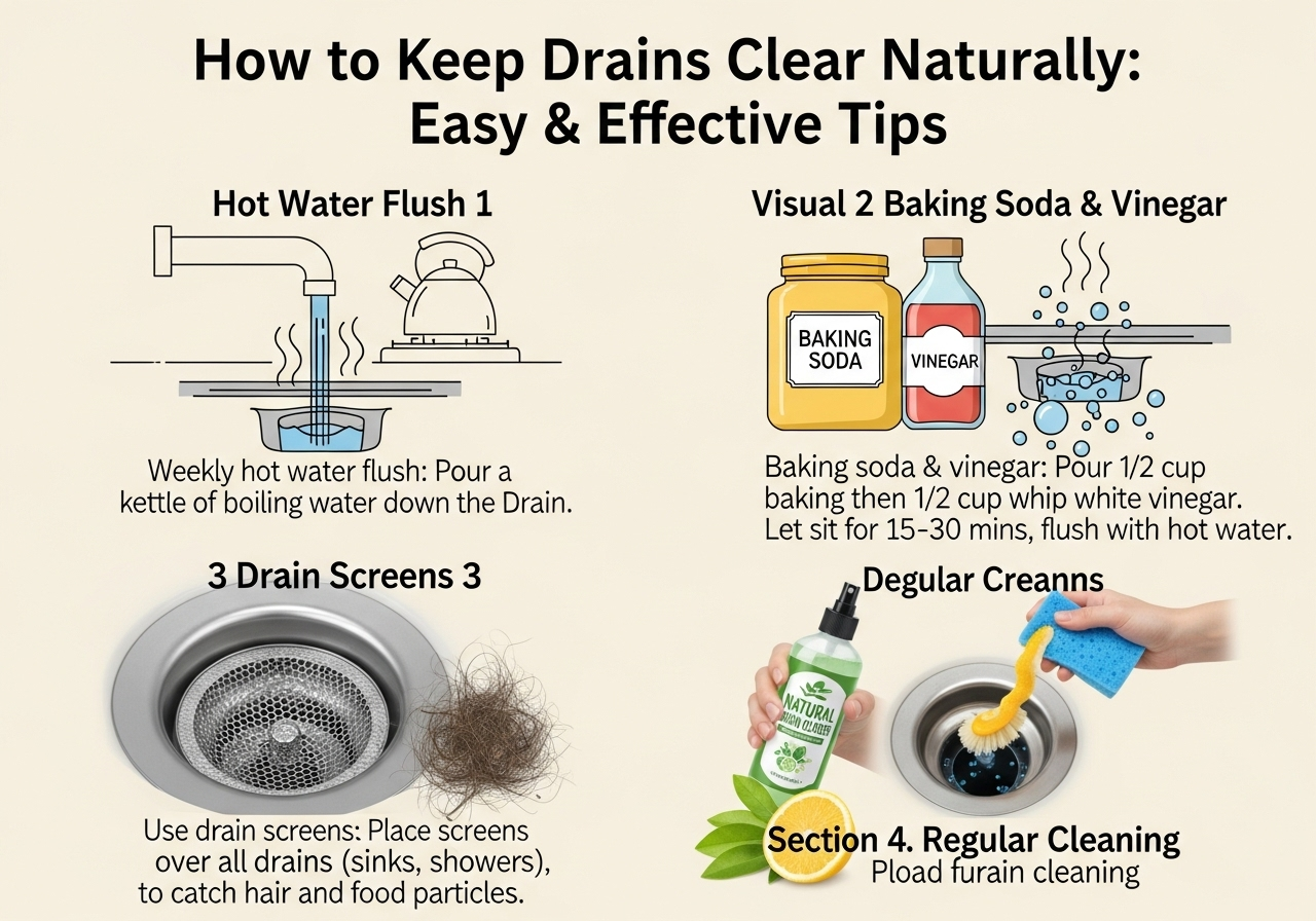 How to Keep Drains Clear Naturally: Easy & Effective Tips