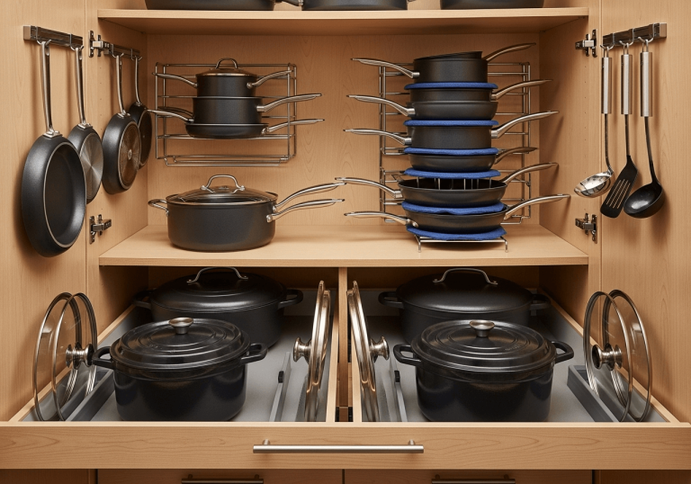 how to Organize Kitchen Cabinets Pots And Pans