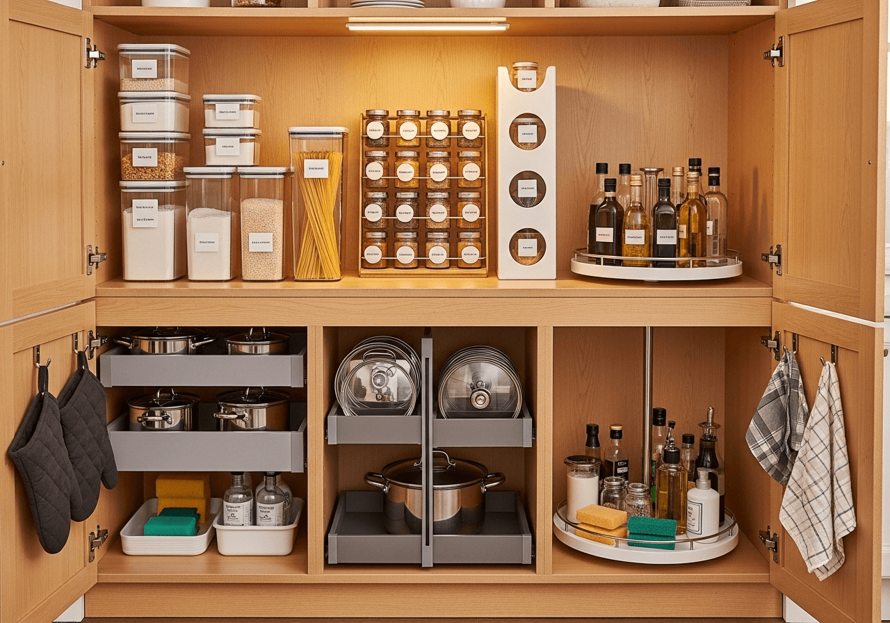 How to Organize a Kitchen Cabinet: Expert Tips & Tricks