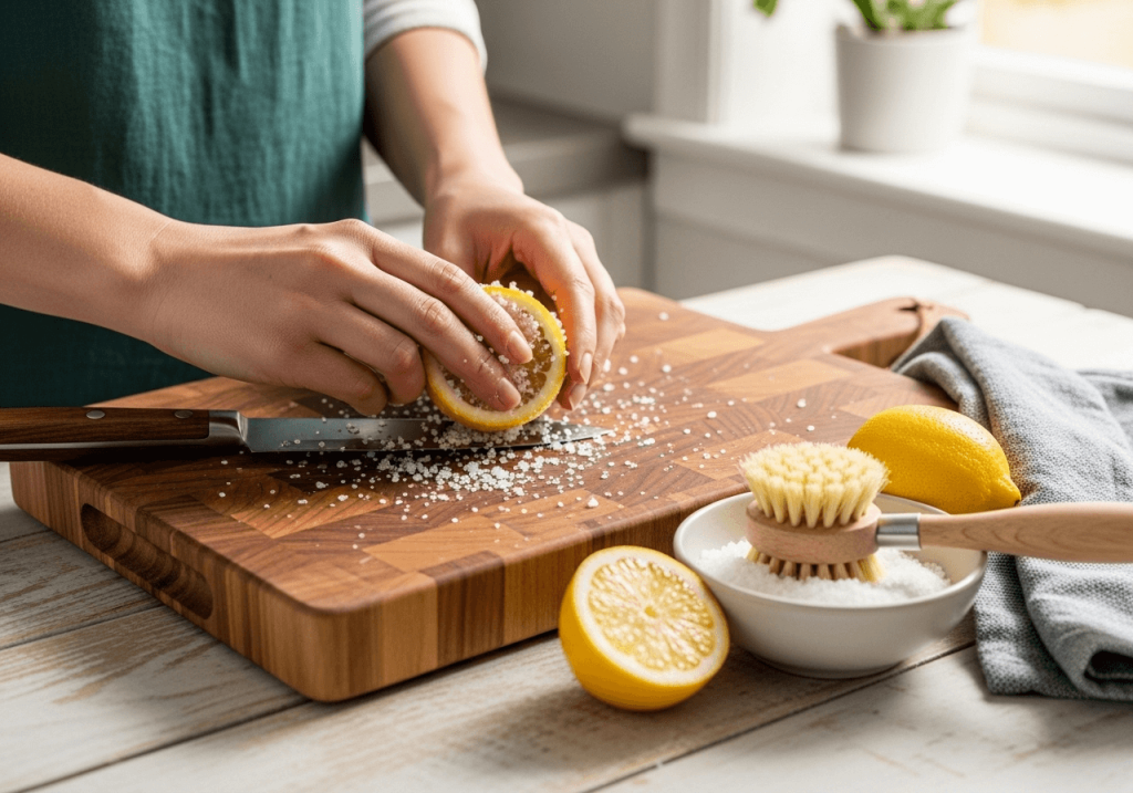 How to get smell out of wooden cutting board