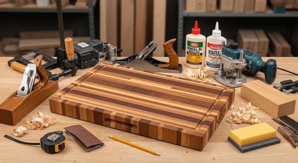 How to make butcher block cutting board