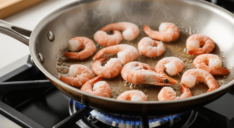 Cooking Frozen Shrimp on Stove