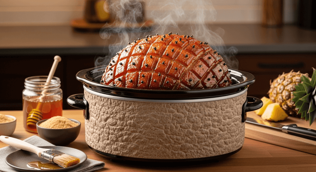 Honey Baked Ham in Crockpot
