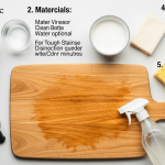 How to Clean Wooden Cutting Board With Vinegar