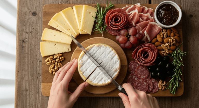 How to Cut Round Cheese for Charcuterie Board