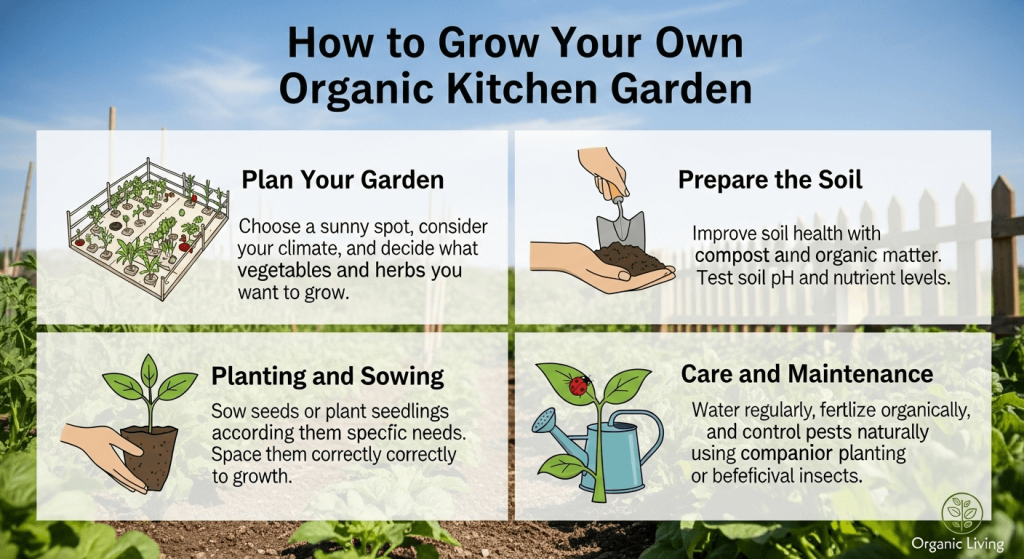 How to Grow Organic Kitchen Garden