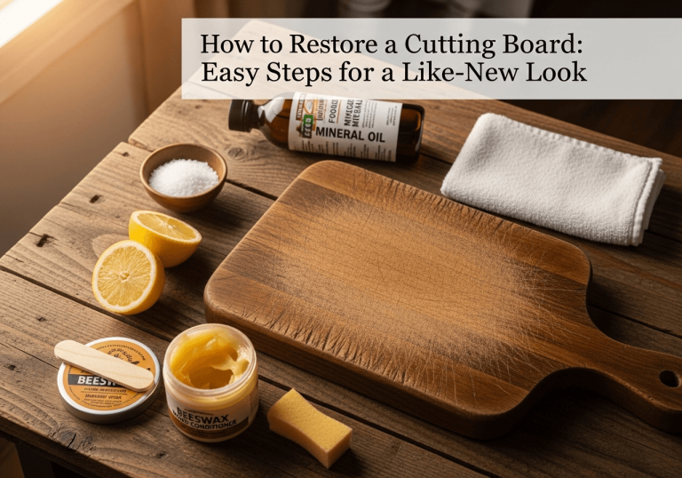 How to Restore a Cutting Board