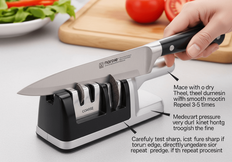 How to Use a Kitchen Knife Sharpener