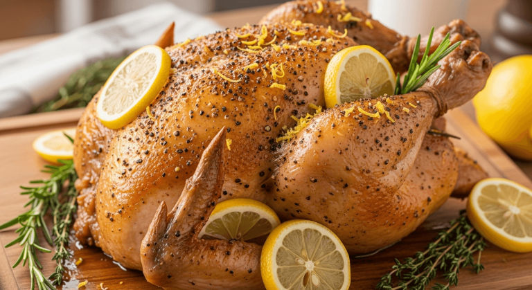 Oven Roasted Lemon Pepper Chicken