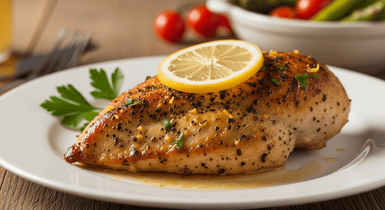 Baked Lemon Pepper Chicken Breast