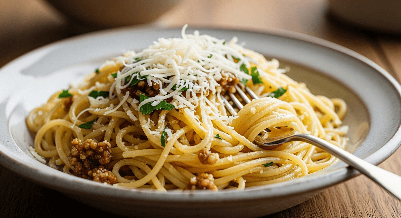 Brown Butter And Mizithra Cheese