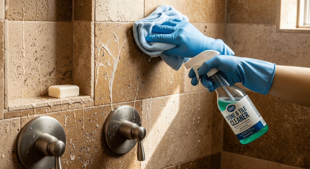 Cleaner for Natural Stone Shower