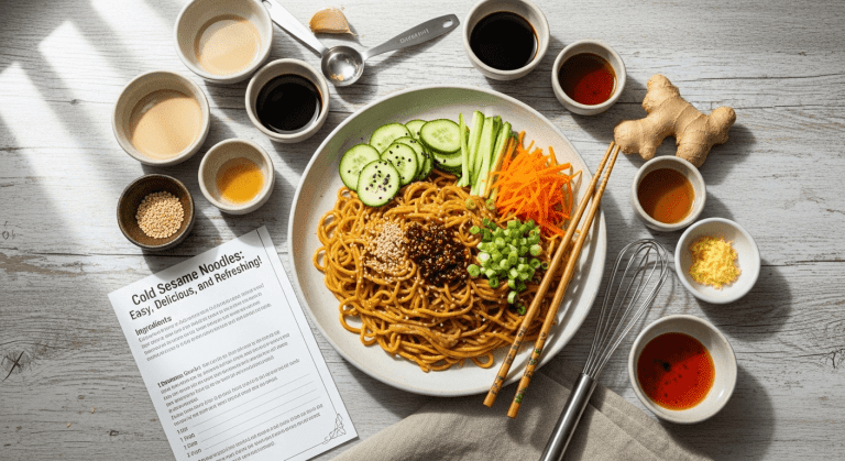 Recipe for Cold Sesame Noodles
