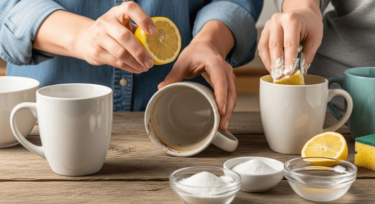 Remove Stains from Coffee Mugs