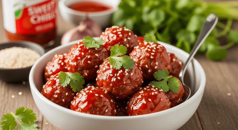 Sweet Chili Sauce Meatballs Recipe