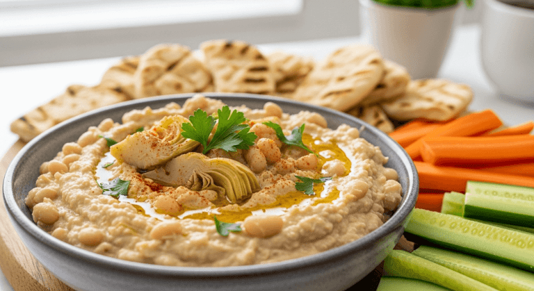 Vegan Artichoke White Bean Dip